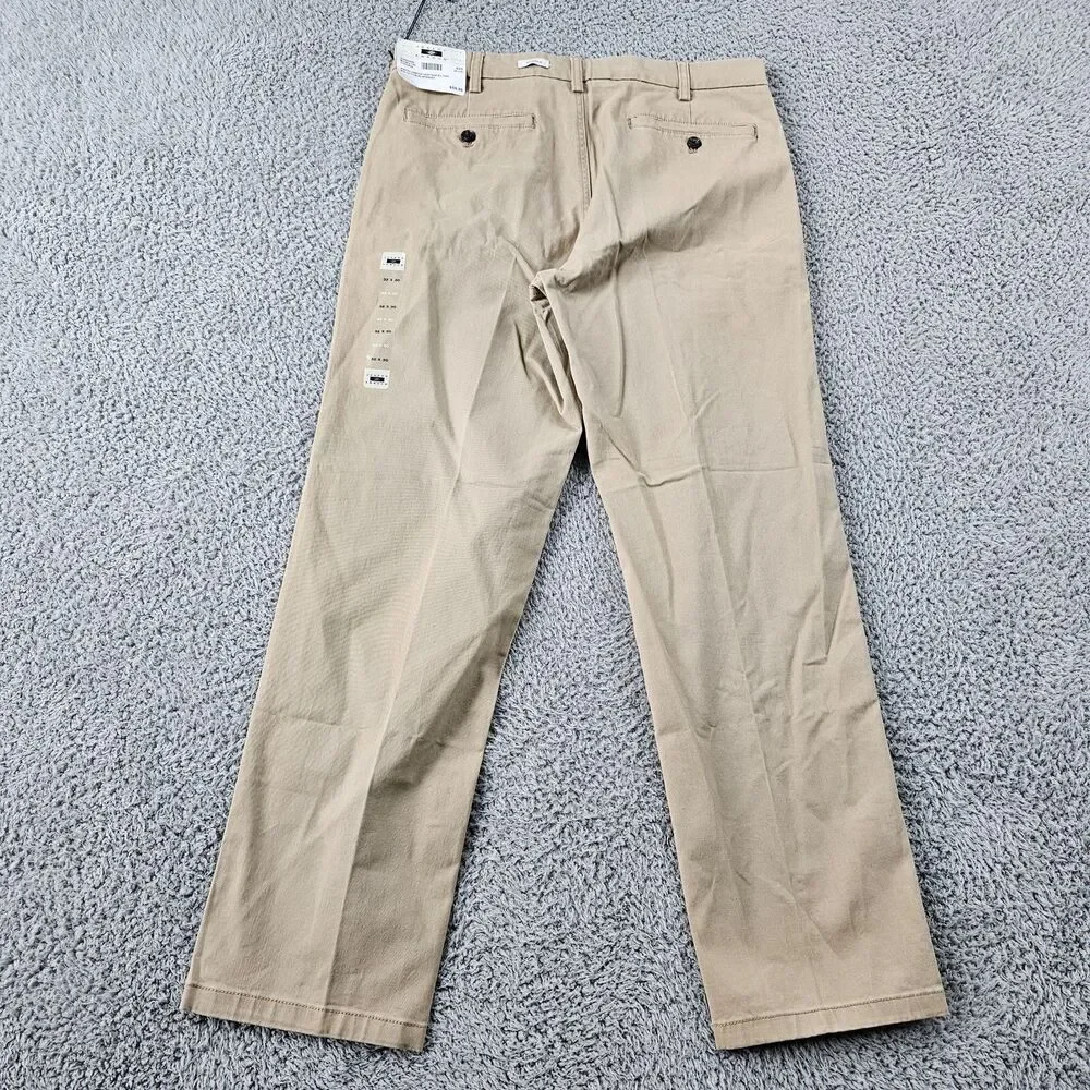 Joseph Abboud Pants 32x29 Khaki Beige Chino Comfort Stretch Preppy Casual NWT